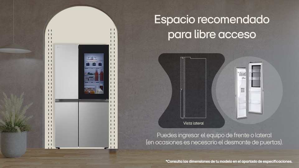 Dimensiones refrigerador